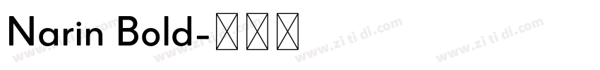 Narin Bold字体转换